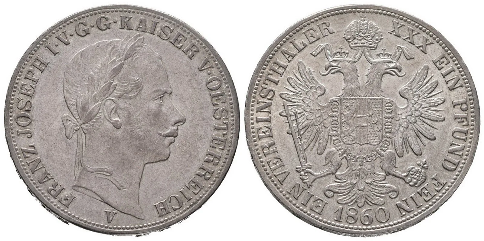 Rakouská a spolková měna, 1857 - 1892 — 1