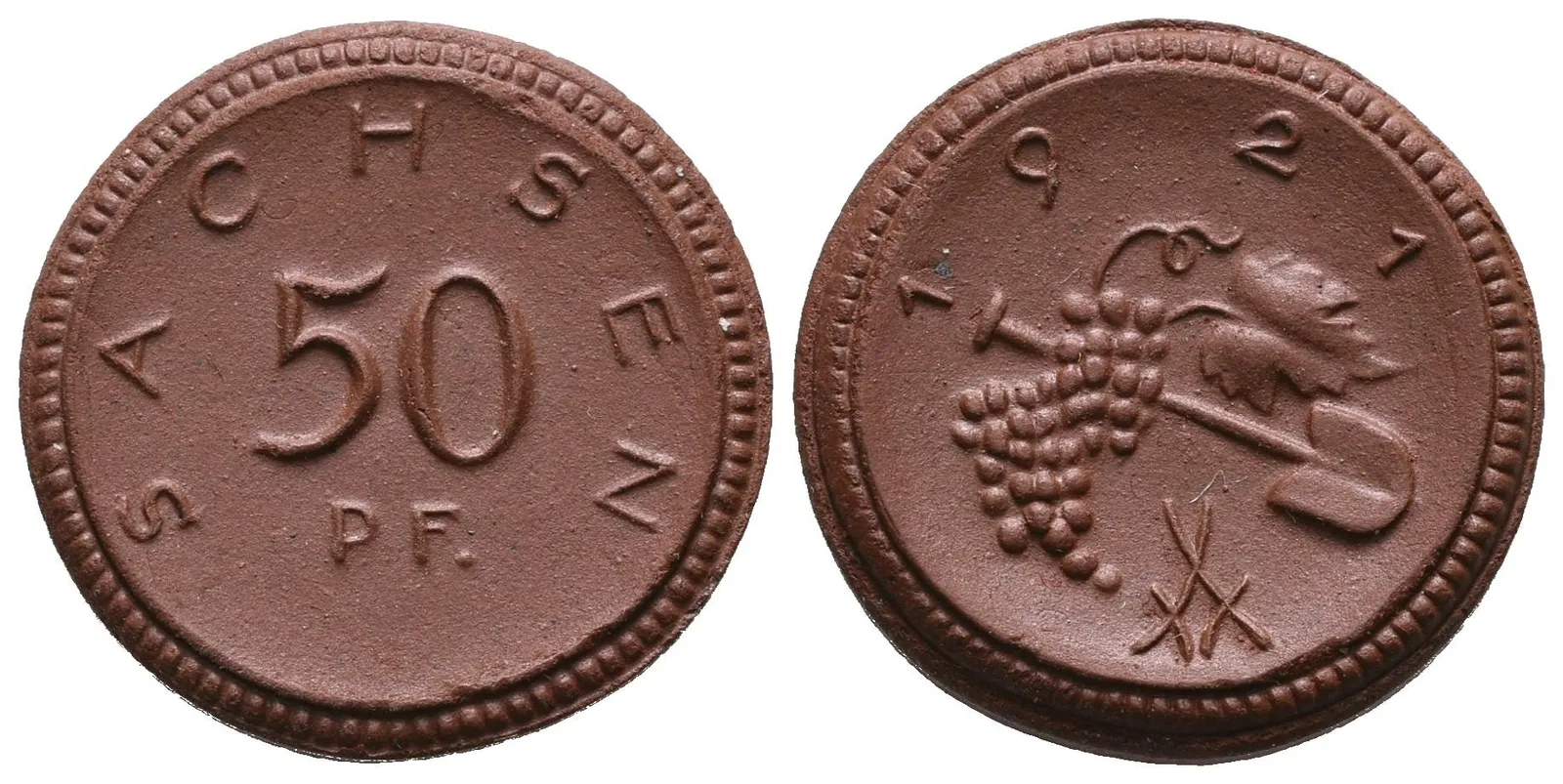 Výmar - Sasko, 50 Pfennig 1921