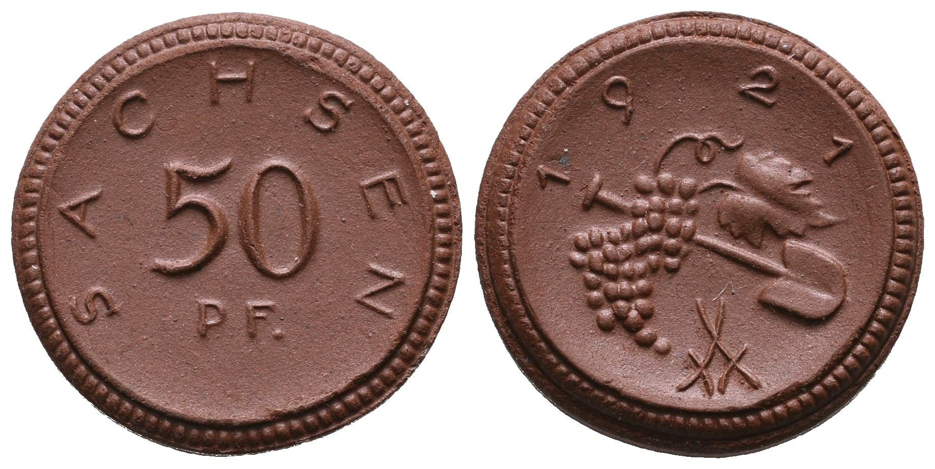 Výmar - Sasko, 50 Pfennig 1921