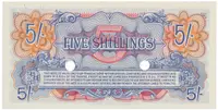 Velká Británie, 5 Shillings (1948), BAF - vojenské vydání, vodotisk, P.M20db - fotografie 2