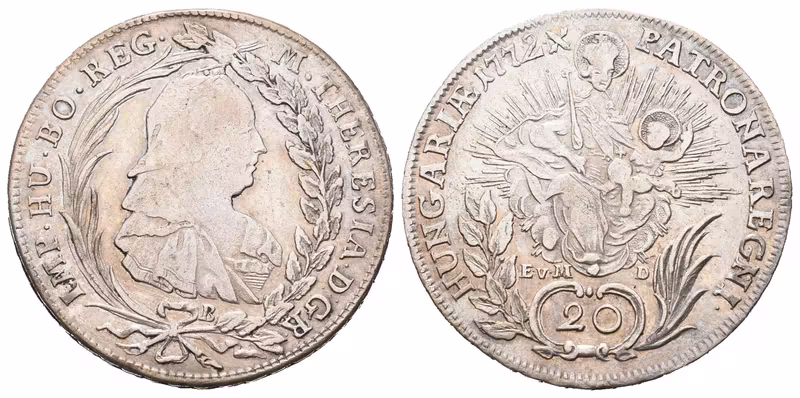 Marie Terezie, 20 Krejcar 1772 KB