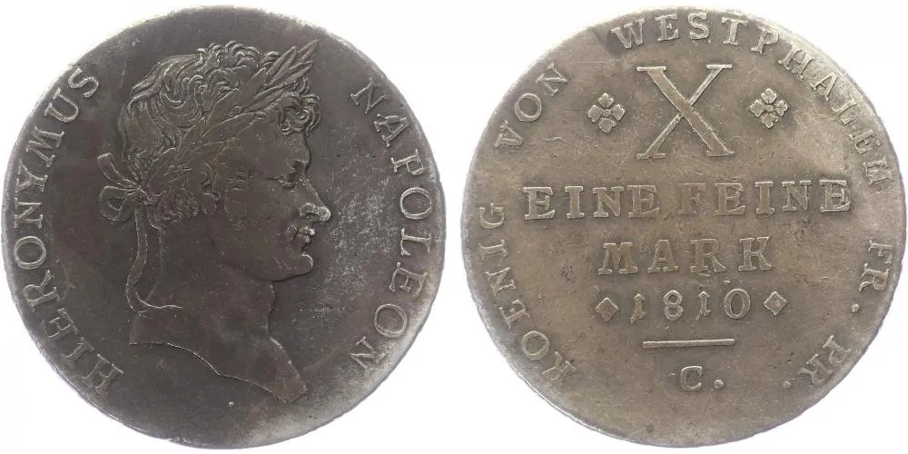Westfalen, Hieronymus Napoleon, 1807 - 1813 — 1