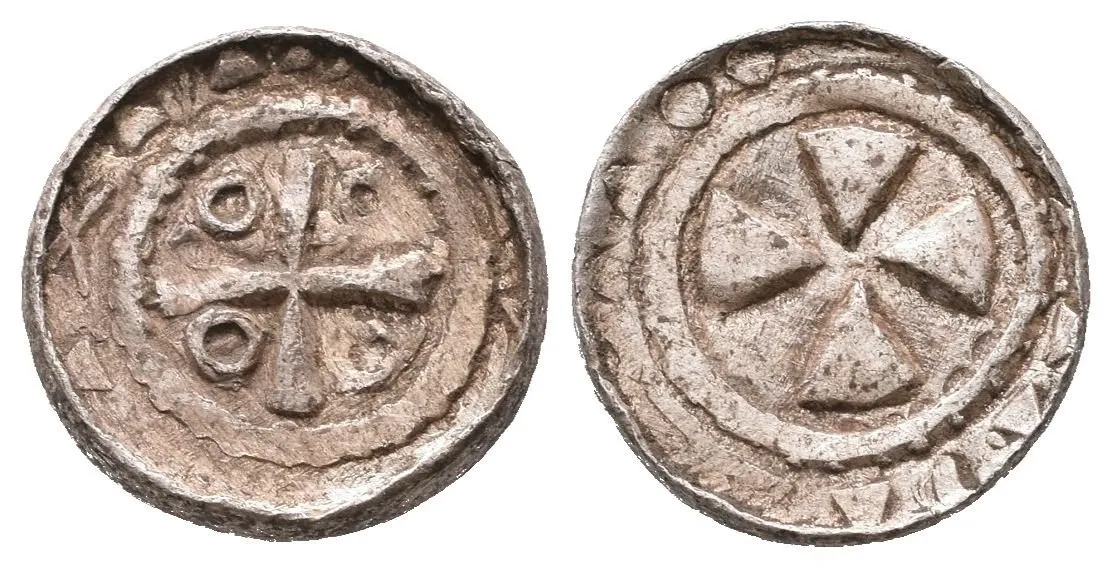 Denár (Sachsenpfennig/Randpfennig), minc. Naumburg, pod. Mol D 4:1/1, — 1