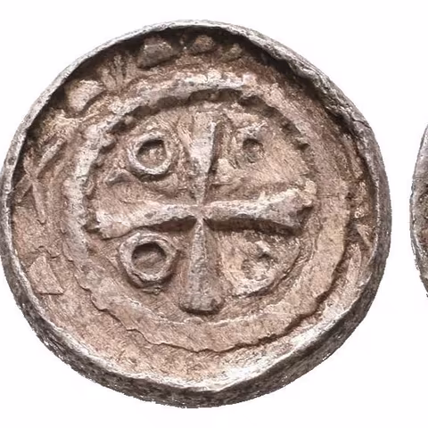 Denár (Sachsenpfennig/Randpfennig), minc. Naumburg, pod. Mol D 4:1/1,