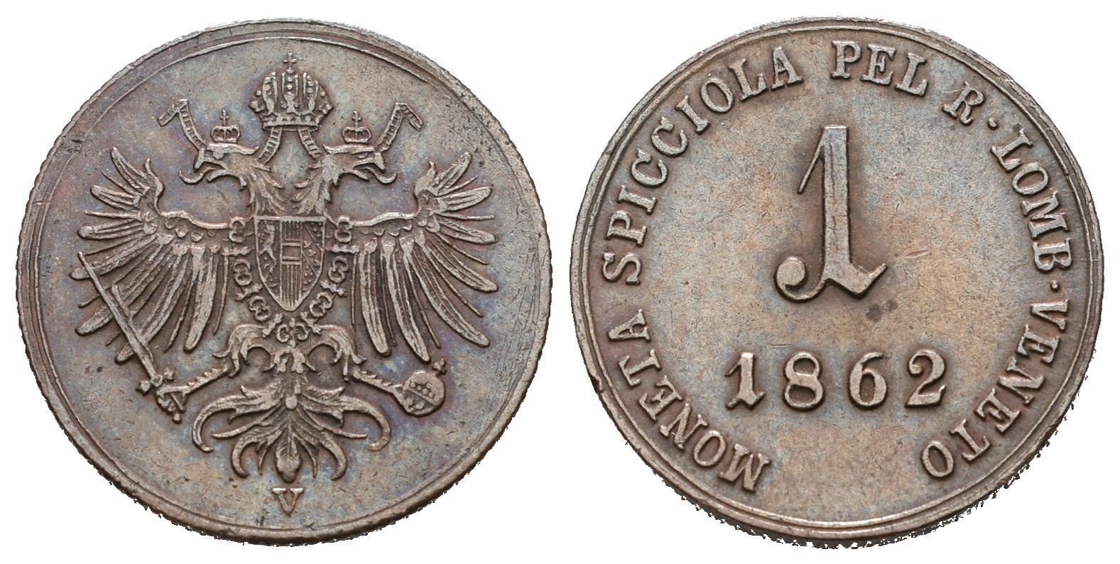 1 Soldo 1862 V