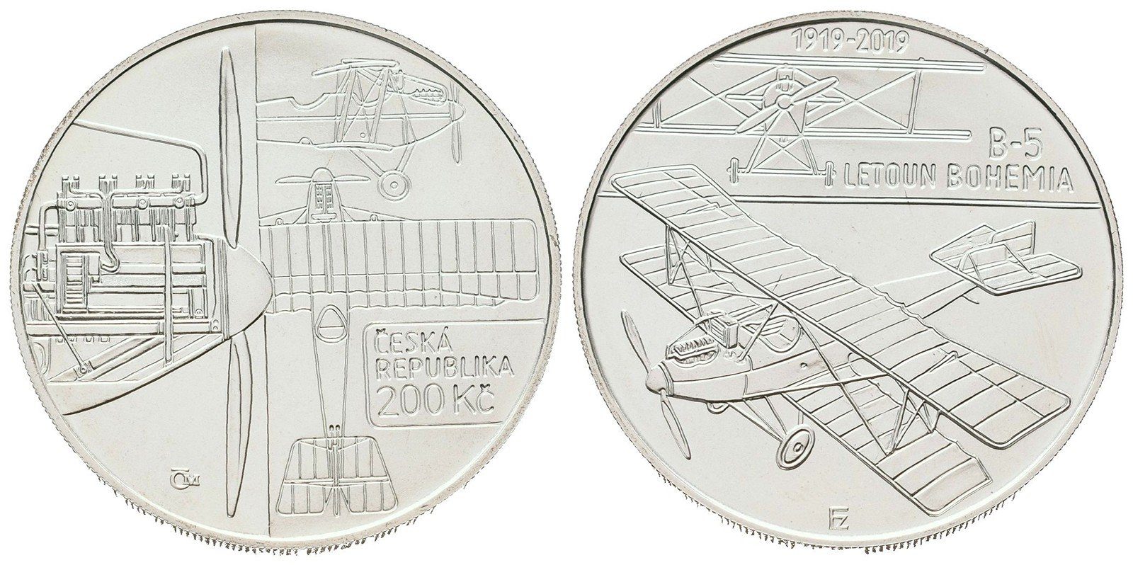 200 Kč 2019 - Letoun Bohemia B-5