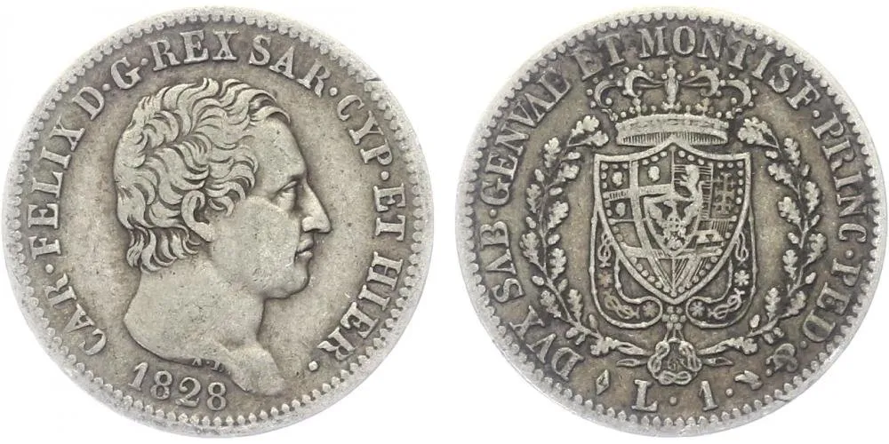 Itálie - Sardinie, Carlo Felice, 1821 - 1831 — 1