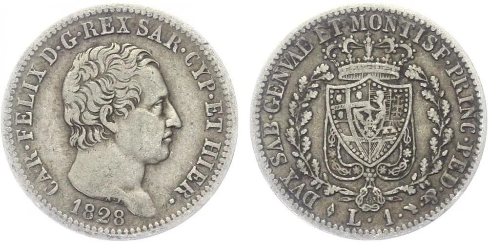 Itálie - Sardinie, Carlo Felice, 1821 - 1831 — 1
