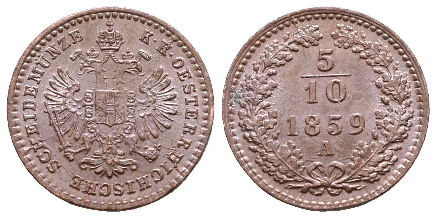 5/10 Krejcar 1859 A