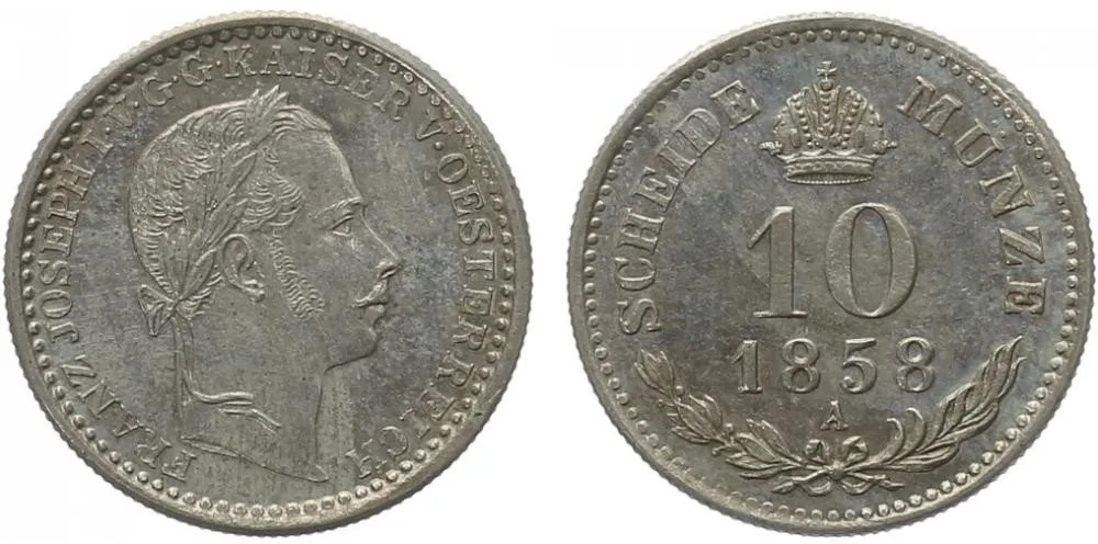 Rakouská a spolková měna, 1857 - 1892 — 1