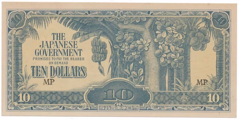 Malajsie - japonská okupace, 10 Dollars (1942~1944), P.M7c