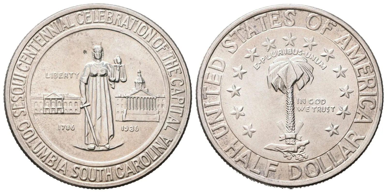USA, 1/2 Dollar 1936 - Columbia, S. C. Sesquicentennial