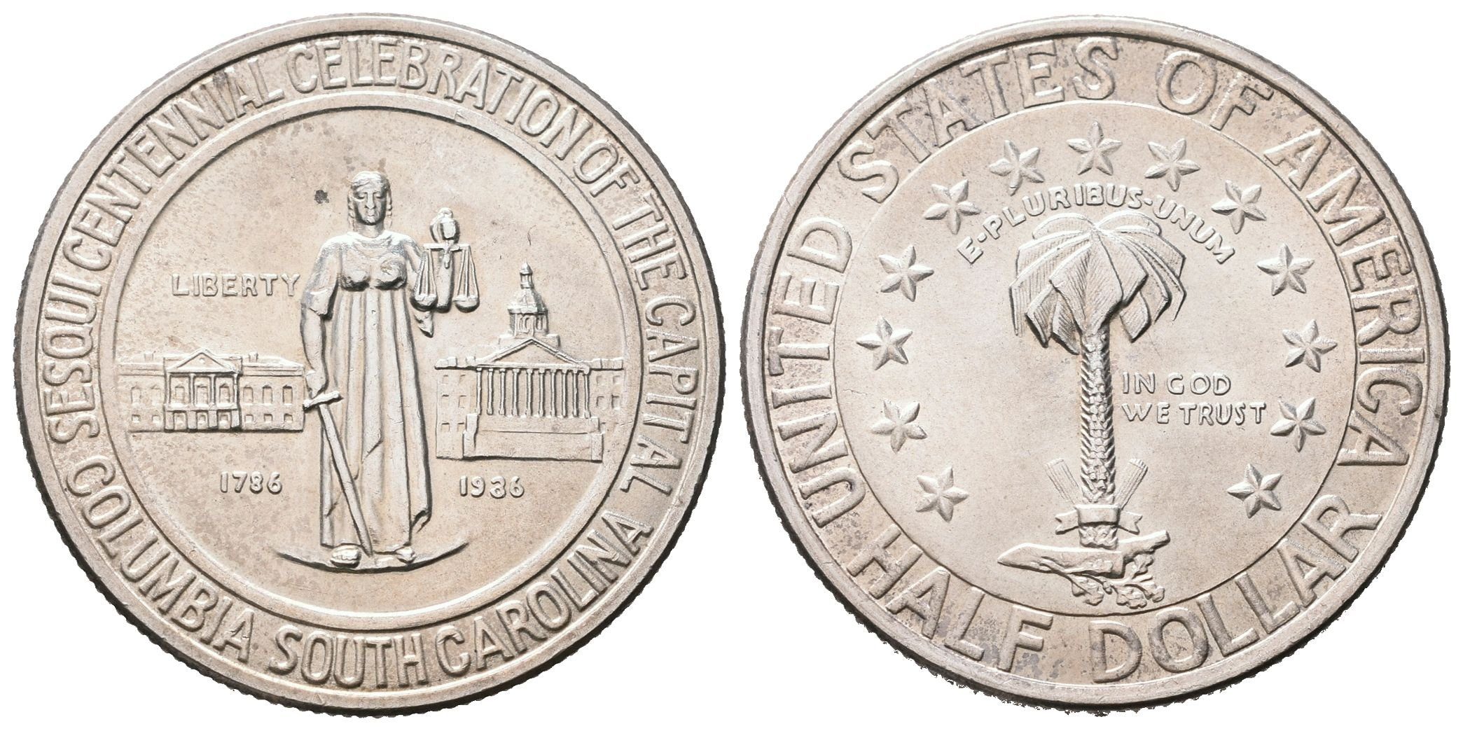 USA, 1/2 Dollar 1936 - Columbia, S. C. Sesquicentennial