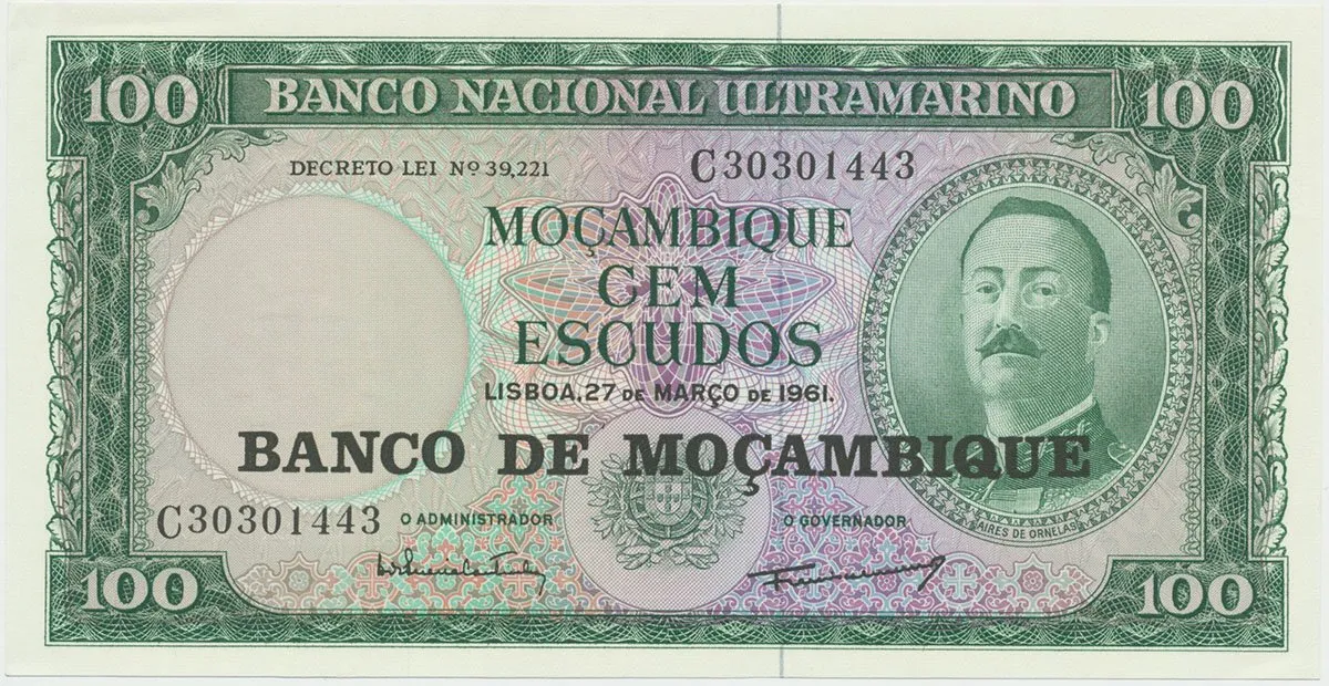 Mosambik, 100 Escudos (1976), P.117