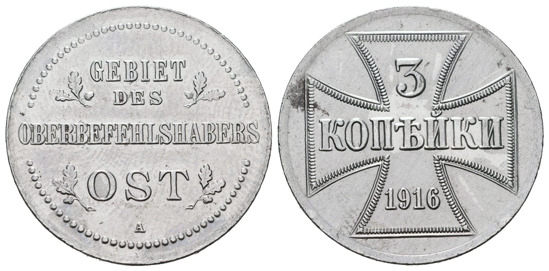 Německá okupace Ruska, 3 Kopějka 1916 A