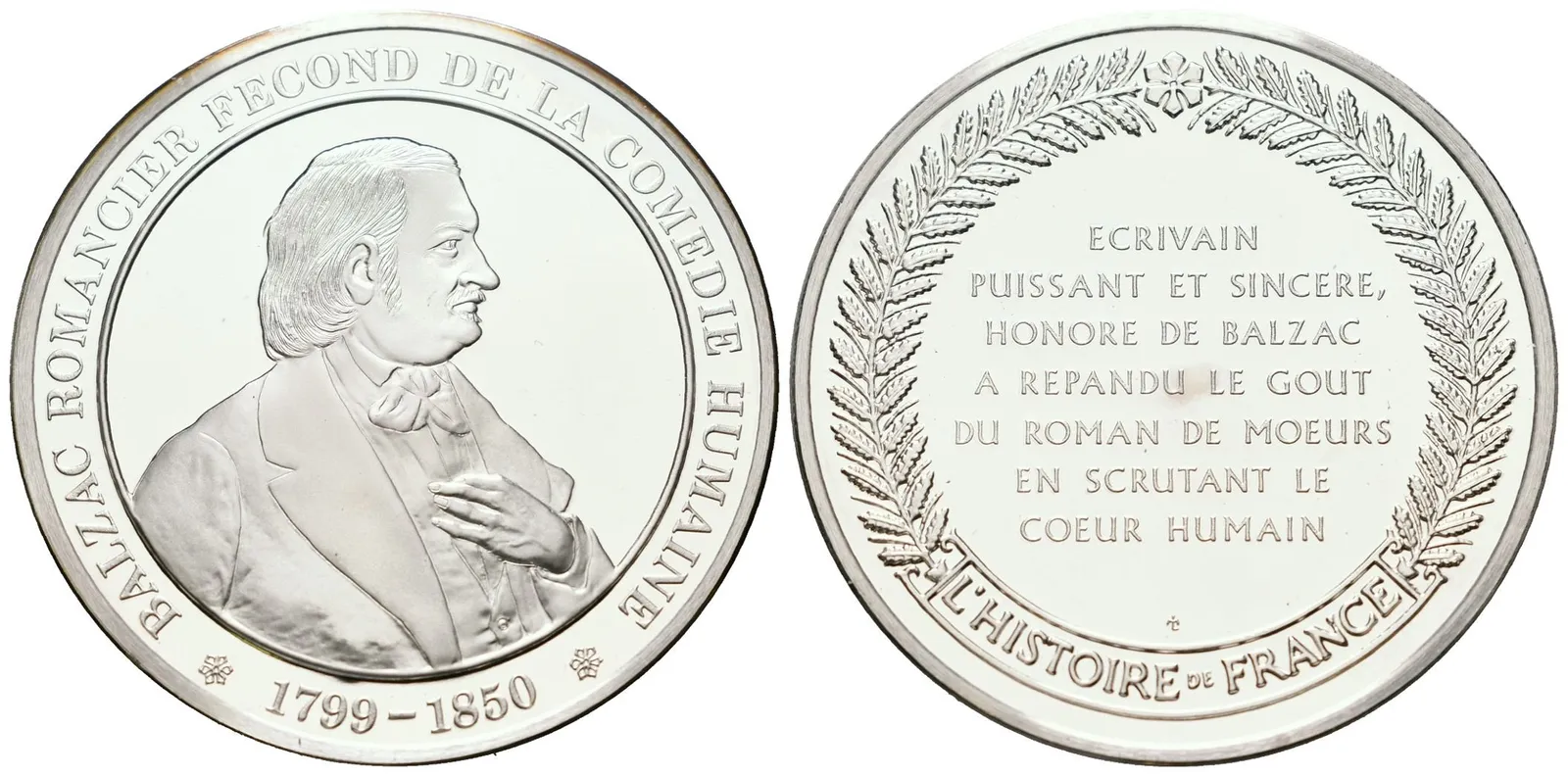Francie - AR Medaile b.l. - Balzac