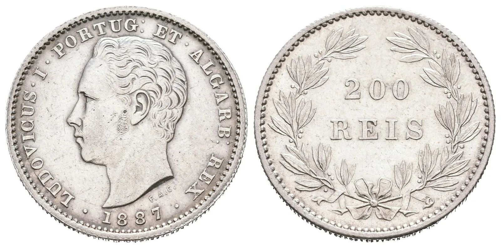 Portugalsko, 200 Reis 1887