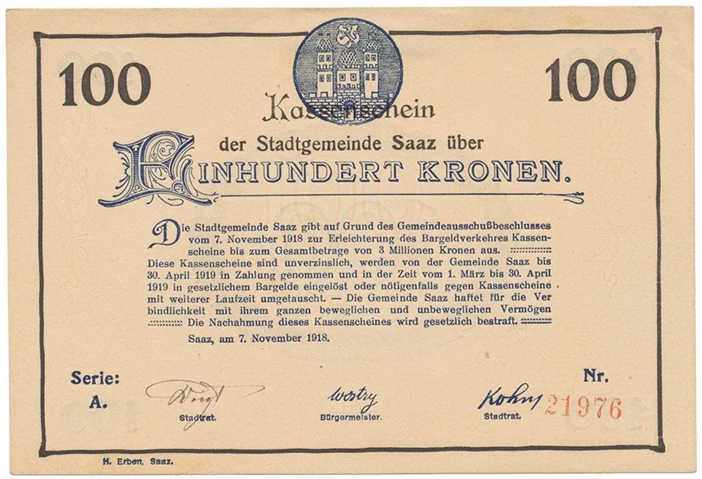 Nouzovky české od roku 1914 — 1