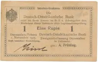 Německá Východní Afrika, 1 Rupie 1. 11. 1915, série F, R.918c
