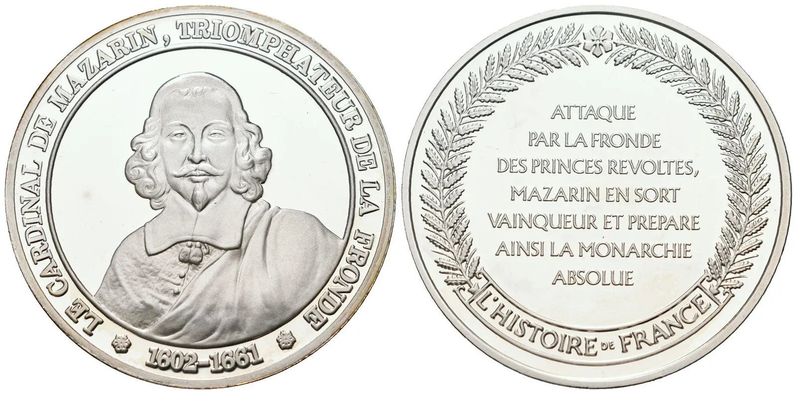 Francie - AR Medaile b.l. - Cardinal de Mazarin