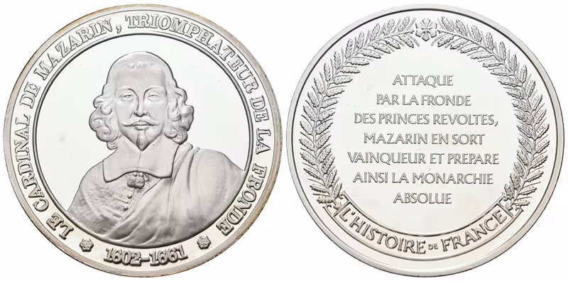 Francie - AR Medaile b.l. - Cardinal de Mazarin