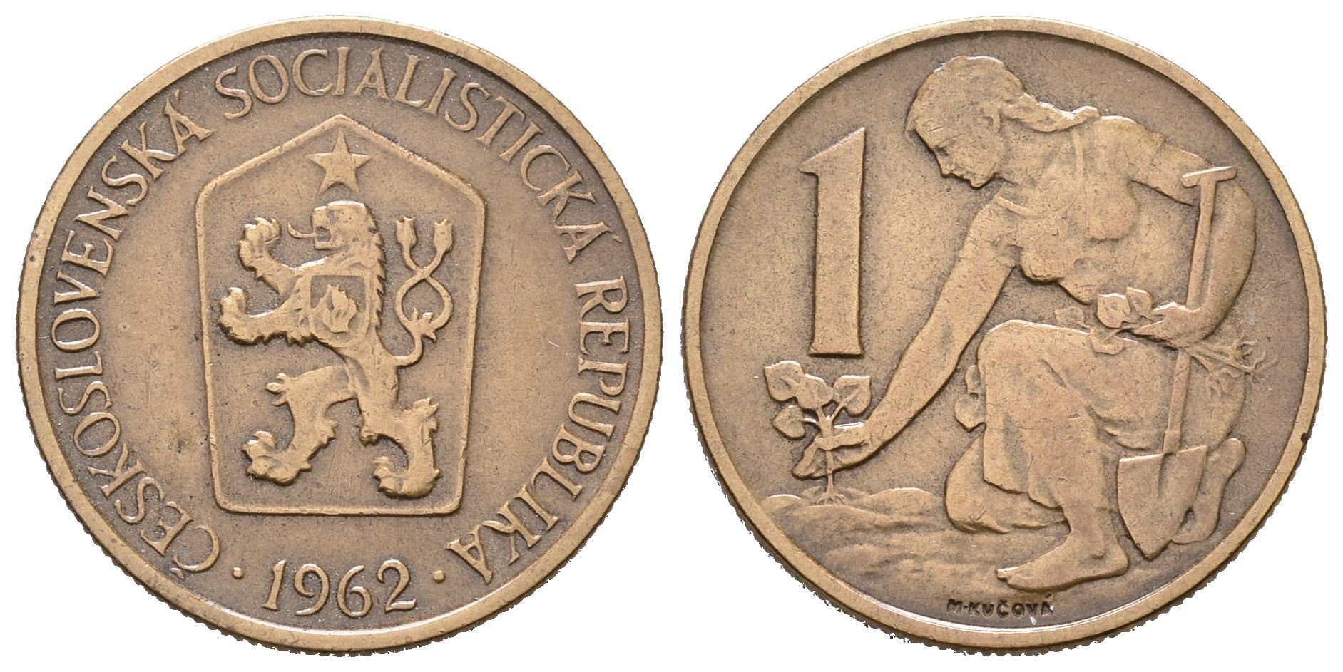 1 Koruna 1962