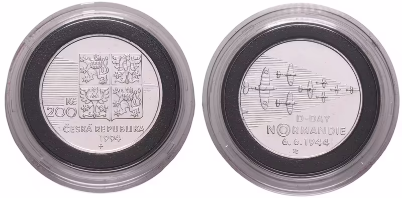 200 Kč 1994 - Normandie, Proof-like