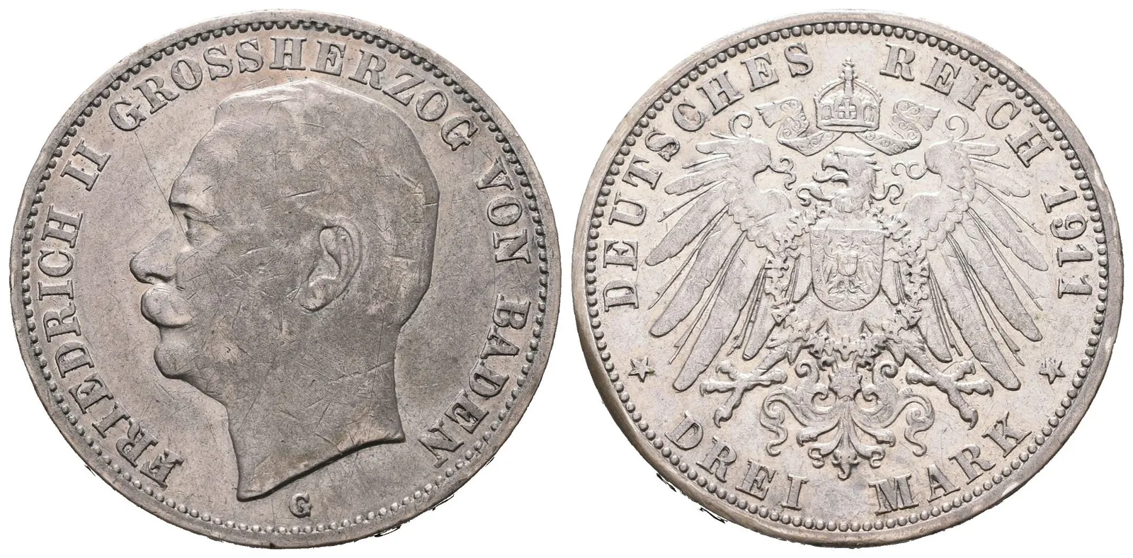 Baden, 3 Marka 1911 G