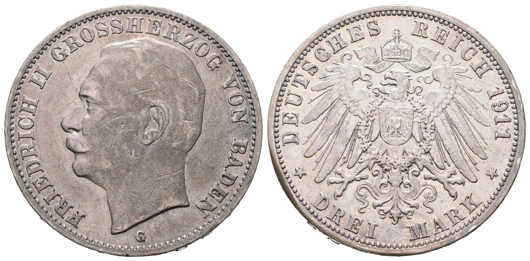 Baden, 3 Marka 1911 G