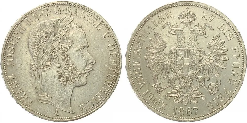Rakouská a spolková měna, 1857 - 1892 — 1