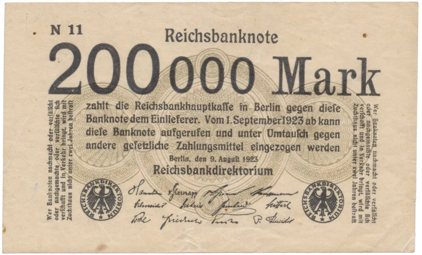 Německo, 200 000 Mark 1923, Ro.99a