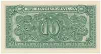 Československo, 10 Koruna 1950, série A - Z, perforace 3 md svisle, Hej.86a.S1 - fotografie 2
