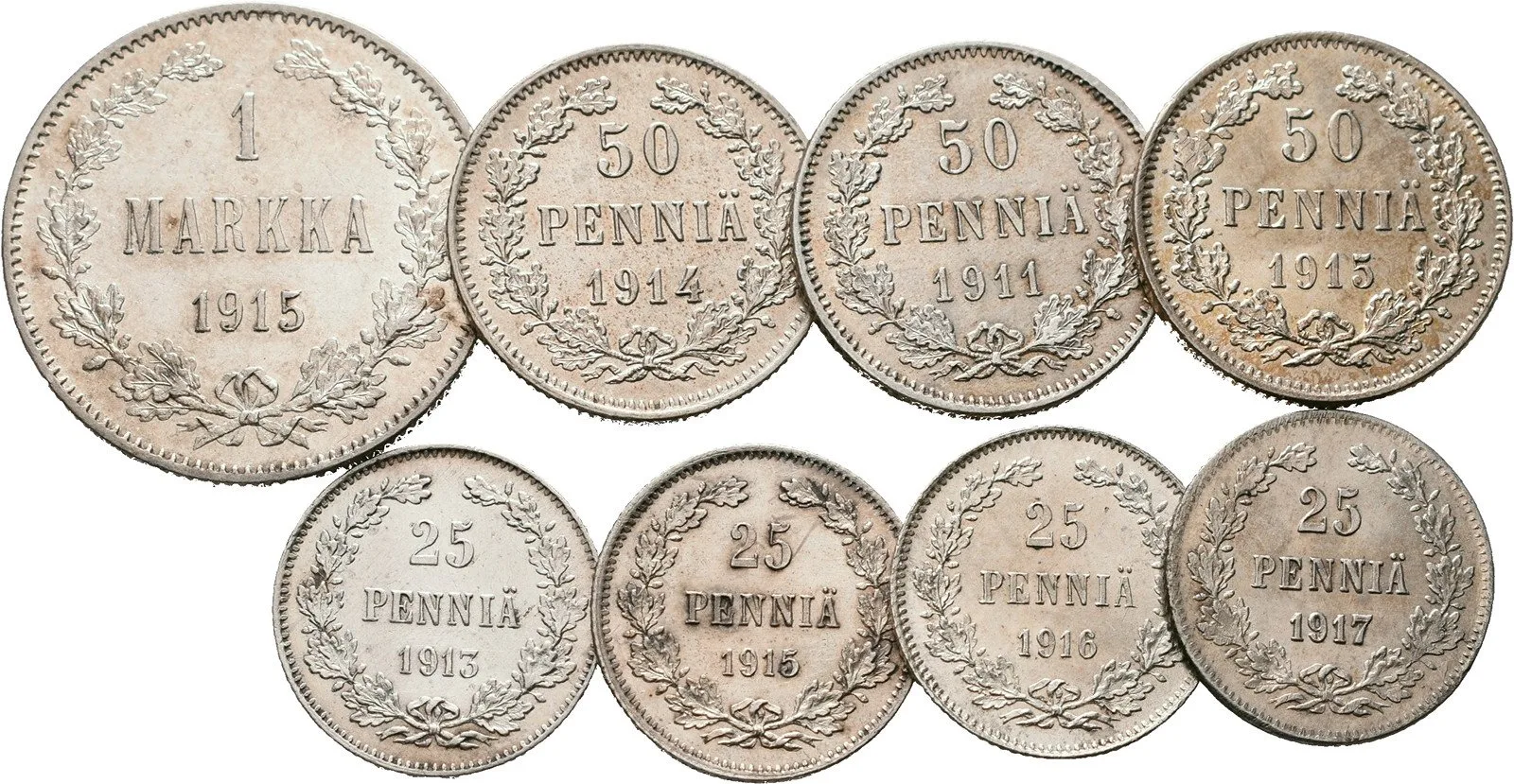 Ražby pro Finsko, Mikuláš II., 1894 - 1917 — 1