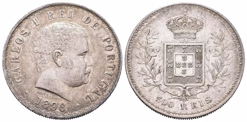 Portugalsko, 500 Reis 1896