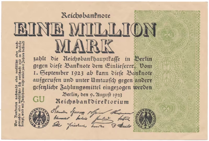 Německo, 1 Million Mark 1923, Ro.101c