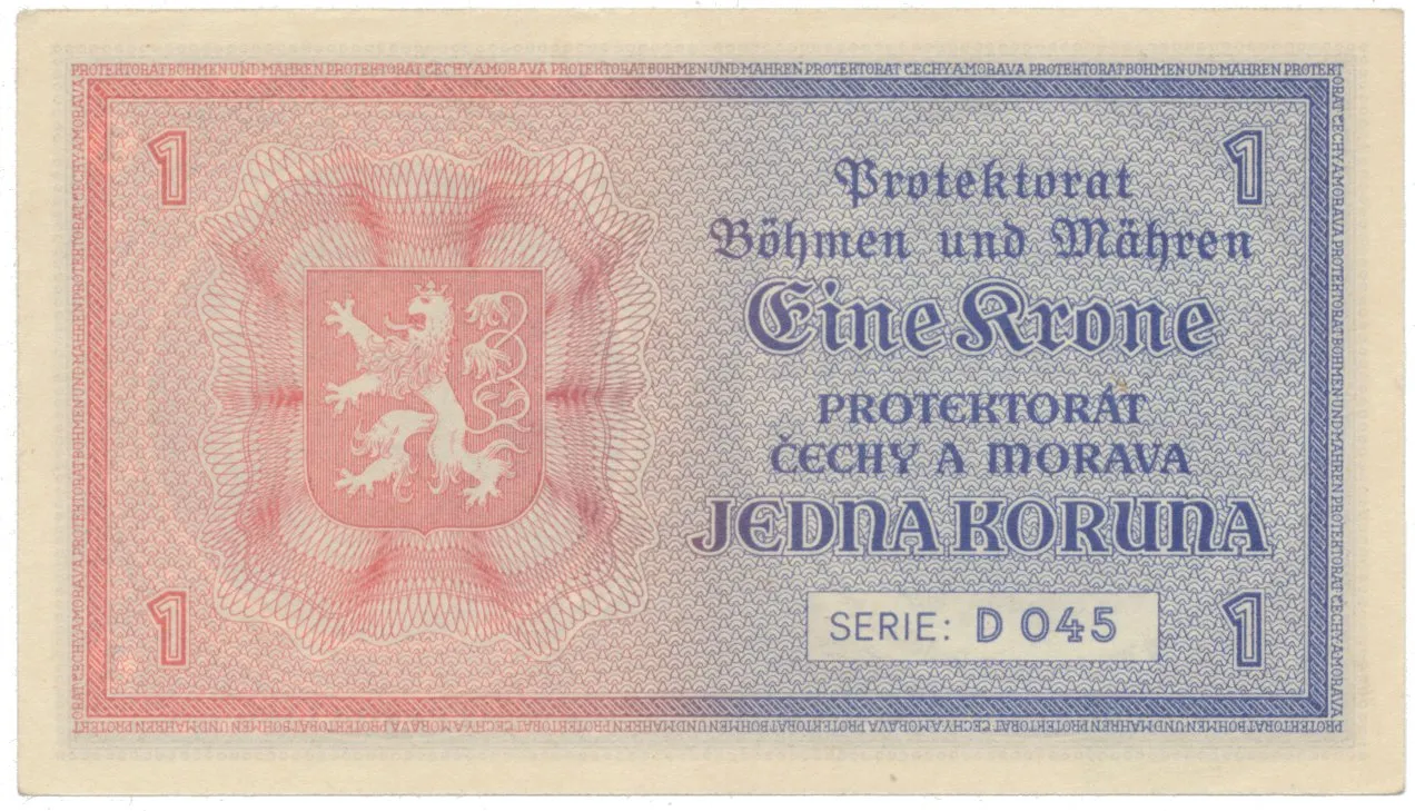 1 Koruna b.d. (1940), série D, Hej.30a