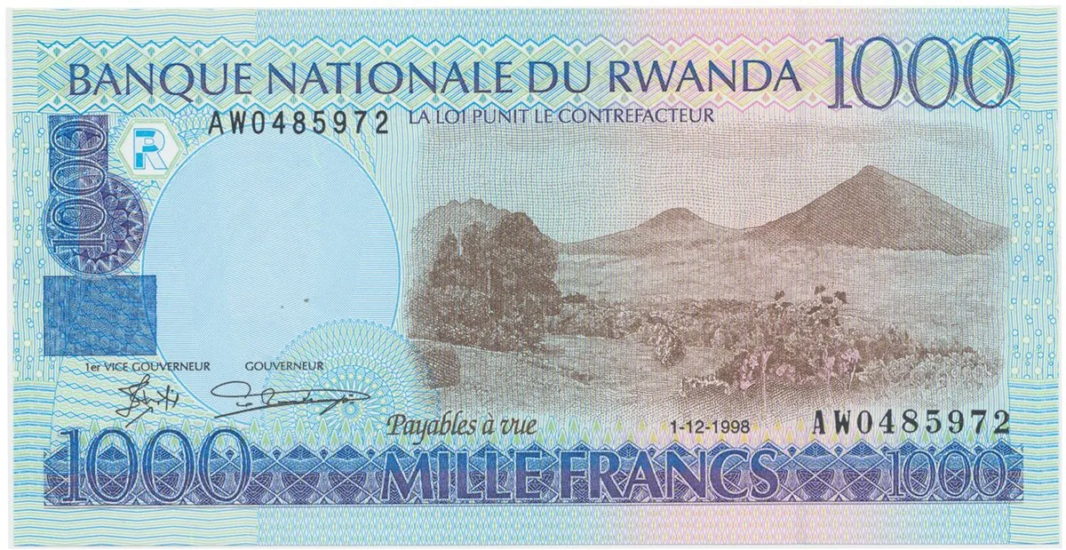 Rwanda, 1000 Francs 1998, P.27a