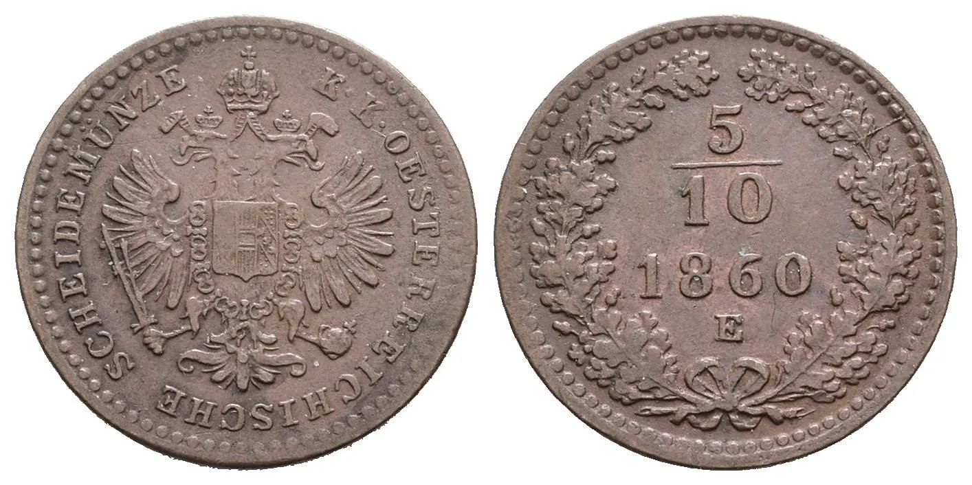 Rakouská a spolková měna, 1857 - 1892 — 1