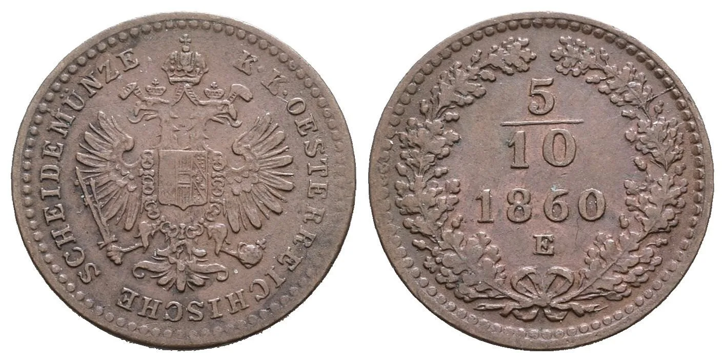 Rakouská a spolková měna, 1857 - 1892 — 1