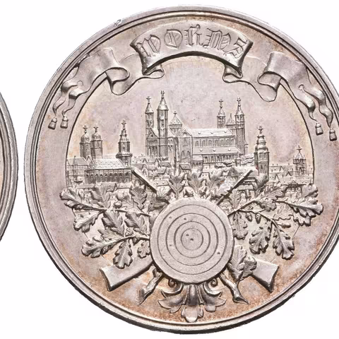 AR Medaile 1895 (A. St.) - XIV. Spolkové střelby Worms.