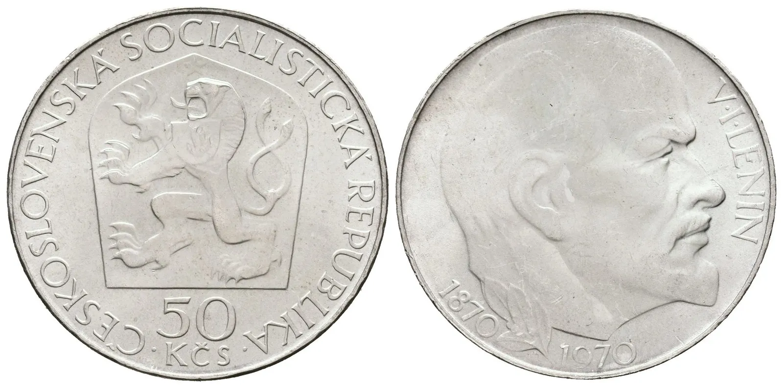 50 Kčs 1970 - V. I. Lenin, Aurea.121, luxusní zachovalost, — 1