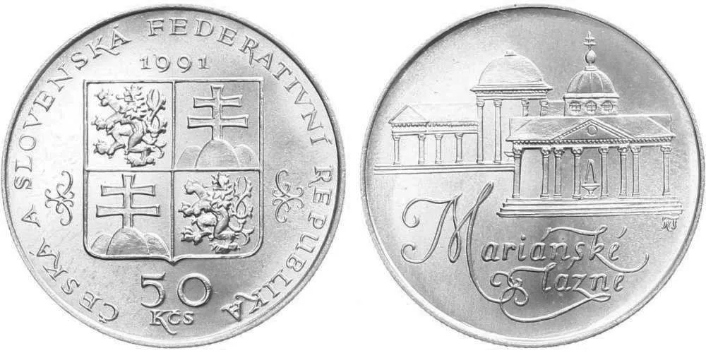 50 Kčs 1991 - Mariánské Lázně