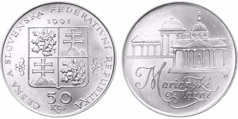 50 Kčs 1991 - Mariánské Lázně