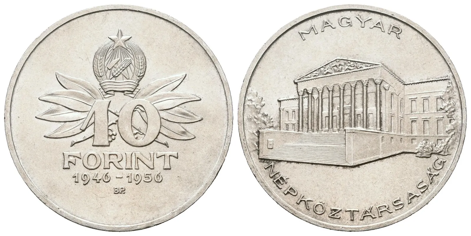 Maďarsko, 10 Forint 1956