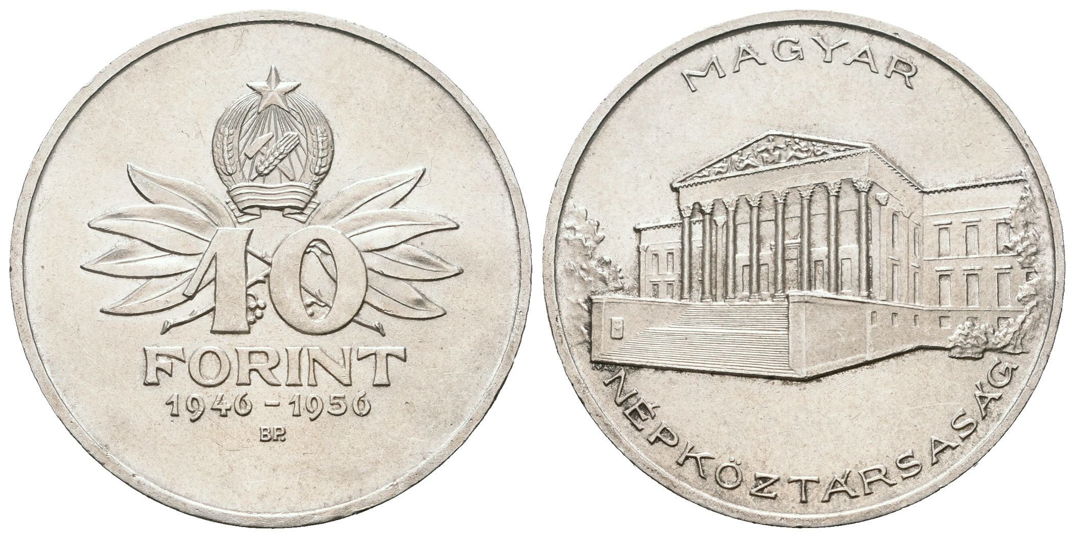 Maďarsko, 10 Forint 1956