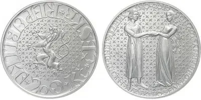 200 Kč 2010 - Jan Lucemburský a Eliška Přemyslovna