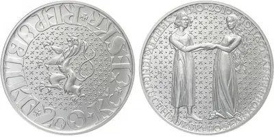 200 Kč 2010 - Jan Lucemburský a Eliška Přemyslovna