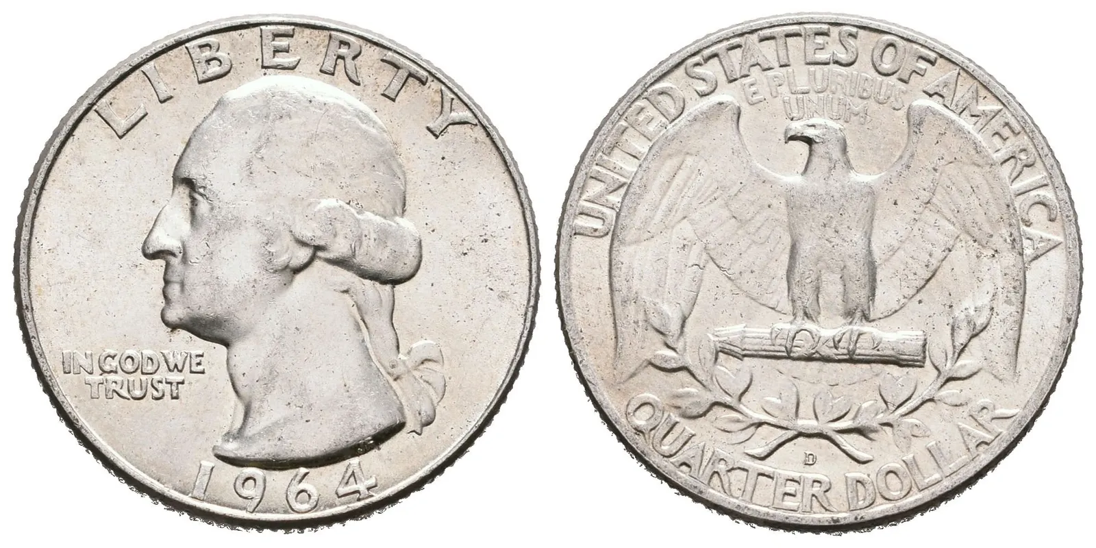 USA, 1/4 Dollar 1964 D- George Washington