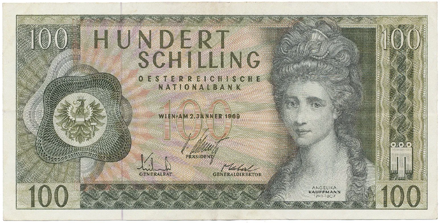 Rakousko, 100 Shilling 1969, P.145