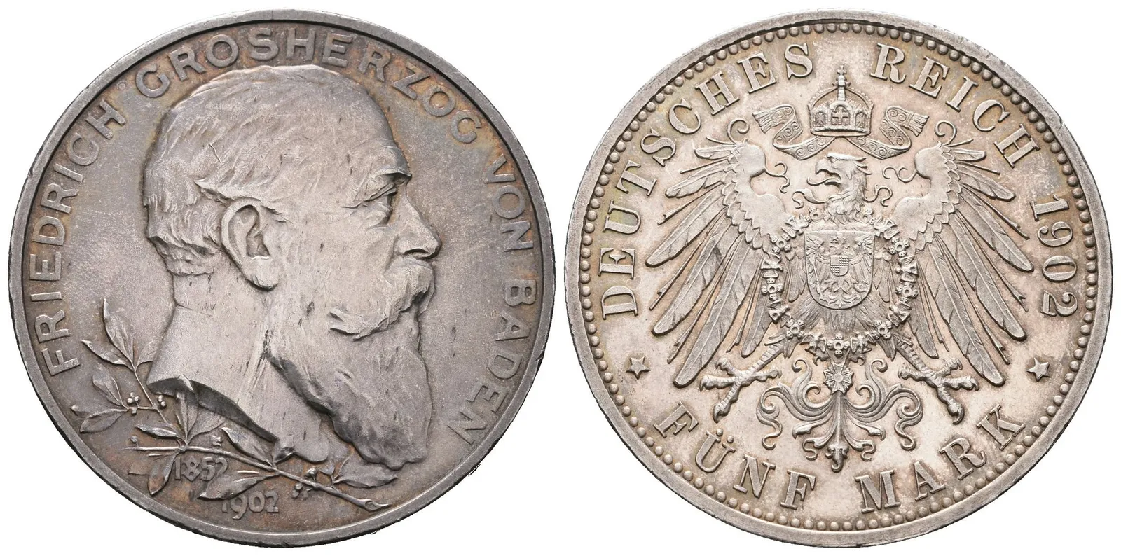 Baden, 5 Marka 1902 - 50. výročí panování